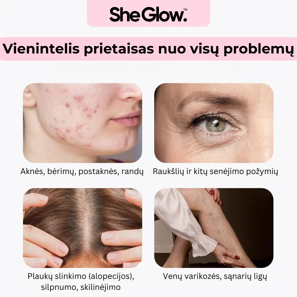 SheGlow™ aukšto dažnio srovių aparatas