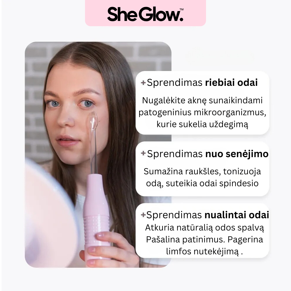 SheGlow™ aukšto dažnio srovių aparatas